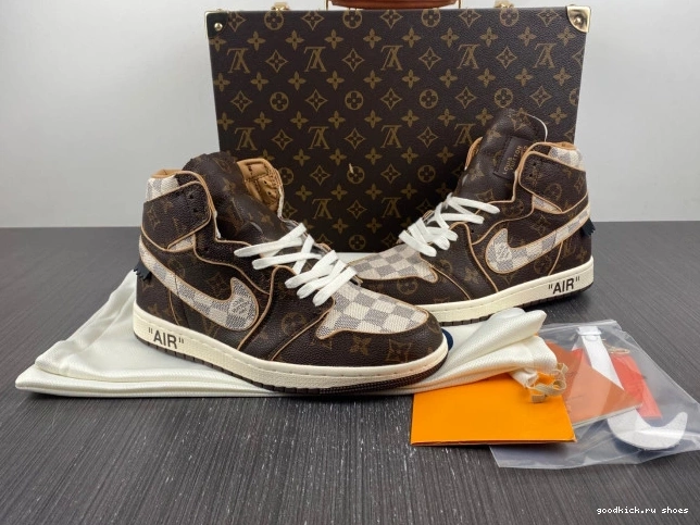 LV x Air OFF-WHITE Jordan 1 0818